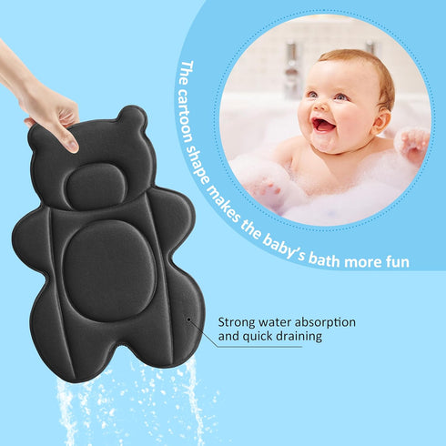 Infant Baby Bath Cushion,Fits Inside Most Baby Bathtubs, Breathable Soft Baby Bath Support Seat,Baby Bath Pad Bath Pillow for Bathtub,Newborn Bath...