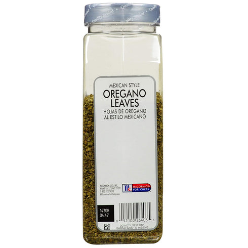 McCormick Culinary Mexican Style Oregano Leaves, 5 oz - One 5 Ounce Container of Dried Mexican Oregano Leaves, Best in Tomato Dishes, Southwestern...