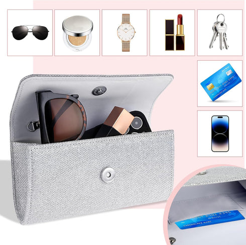 Women's Evening Bag Clutch Purses Sparkling Party Handbag Bling Wedding Bag with Chain for Ladies for Prom Cocktail Party Wedding Engagement...