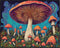 Posterizer 1 pcs- psychedelic funky hippie colorful rainbow mushrooms 4-Fantasy & Fiction Art-Retro Art- Living Room Bedroom Decor- unframed wall ...