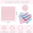 AUEAR, 100 Pack Jewelry Cleaning Cloths, Polishing Cleaner Cloth for Sterling Silver Gold Platinum Small Diamond Polish Cloth Pink & Blue 8x8cm...