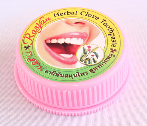 1 Pc. of Ras Yan Herbal Clove Concentrated Toothpaste in Round Box 25 Gram. Original from Thailand....