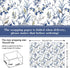 JarThenaAMCS 6 Sheet Bird Flower Wrapping Paper -Not Roll- Blue White Gift Wrap Paper Folded Flat DIY Art Craft Paper for Birthday Party Baby Show...