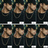 FIBO STEEL 18k Real Gold Plated 2.5-8 MM Stainless Steel Mens Womens Necklace Twist Rope Chain, 16-36 inches...