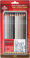 KOH-I-NOOR Polycolor Grey Line Artist's Coloured Pencils (Set of 12)...