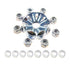 8-Pack 710-0451 Skid Shoe Carriage Bolts Nuts & Washers Replaces MTD Cub Cadet Yardman 784-5580 736-0242 712-0406 Snow Blowers Parts...