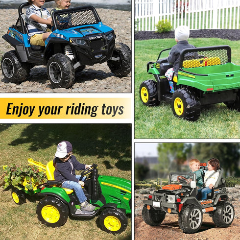 Power Wheels Adapter for Dewalt 20V Battery with Wire Harness Connector Compatible with Peg-Perego Children Ride-on Car, 12AWG Wire with 40A Fuse...