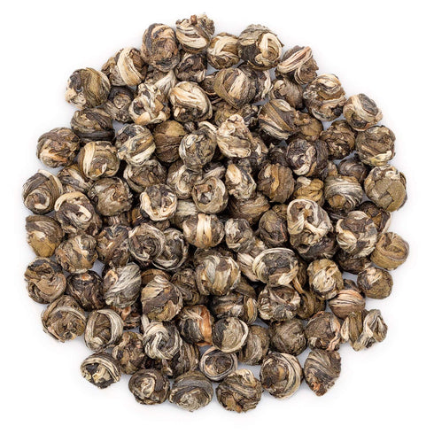 Oriarm 2025 Dragon Pearls Jasmine Green Tea - Chinese Jasmine Loose Leaf Tea, Hand-Rolled Tea Balls, 250g (8.8 oz) - Floral Aroma, Smooth Taste - ...