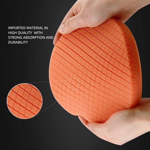 SPTA Buffing Polishing Pads, 5Pc 7.5 Inch Face for 7 Inch Backing Plate, Compound Buffing Sponge Pads Cutting Polishing Pad Kit for Car Buffer Pol...