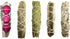 Smudge Sticks Sampler - 1 White Sage with Rose and Lavender, 1 Rosemary, 1 Cedar, 1 Sweetgrass White Sage and 1 Black Sage...