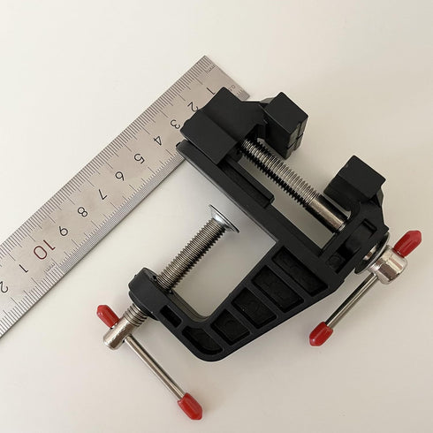 Mini Table Clamp Small Hobby Bench Vice for Repairs Modelling Painting and Crafting (Black)...