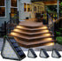 Solar Step Lights, Stair Fence Triangle Lights IP67 Outdoor Waterproof LED Deck Light for Garden Yard Patio, Porch, Front Door, Outside, Pathway, ...