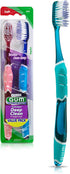 GUM Technique Deep Clean Toothbrush - Full Head - Soft Toothbrushes for Adults with Sensitive Gums - Extra Fine Bristles, 2ct...