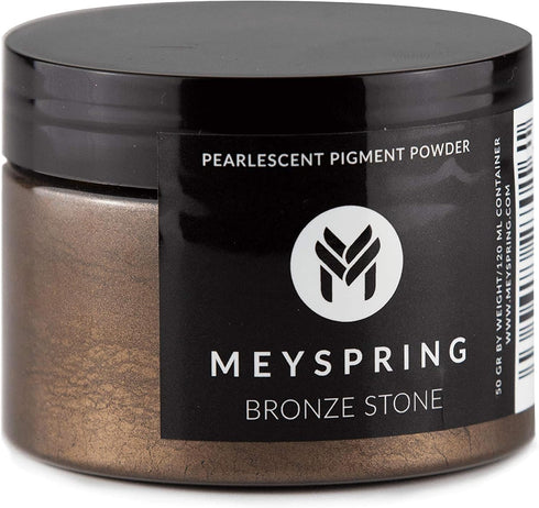 MEYSPRING Bronze Stone Epoxy Resin Color Pigment - 50g - Mica Powder for Epoxy...