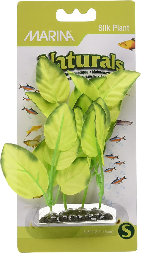 Marina Naturals, Green Foreground Silk Plant, Small Fish Tank Decoration, PP113...
