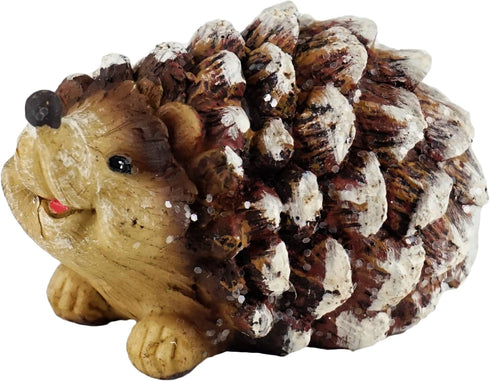 Gerson Woodland Pinecone Hedgehog Figurines - Set of 4...