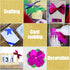 ZWIN 135 Sheets Foil Cardstock Papers for Craft Metallic Paper Cardstock 7 Colour Origami Paper 6'' Metallic Mirror Board Sheets for Art and Craft...