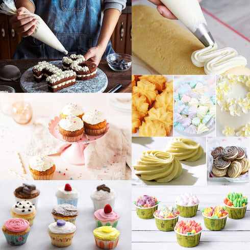 LoveBB 500 Pcs Piping Bags Disposable 10.6 inch Thick Tipless Pastry Bags Icing Frosting Bags for Baking Cookies Cupcake Decorating Supplies...