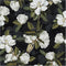 HAOKHOME 93169-1 Peel and Stick Gardenia Floral Wallpaper Removable Black/White/Green Vinyl Self Adhesive Mural 17.7in x 9.8ft...