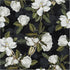 HAOKHOME 93169-1 Peel and Stick Gardenia Floral Wallpaper Removable Black/White/Green Vinyl Self Adhesive Mural 17.7in x 9.8ft...