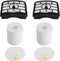 2 HEPA Filter + 2 Foam Flet Filter Kit for Shark Rotator Pro Lift-Away NV500 NV501 NV505 NV552 HEPA Filter & Foam Filter Kit, Part # XFH500 & XFF5...