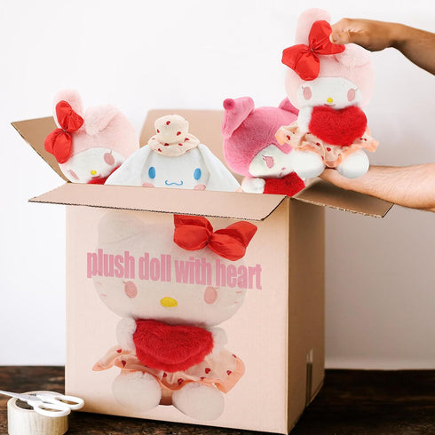 Ahlsense Plush Cute Stuffed Animal with Heart Soft Kawaii Plush Toys for Kids Valentines Gifts for Girls Lover Plush Wedding Decor (Love Hearts-03...