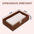 Rattan Guest Towel Holder For Bathroom Towel Caddy Rectangular Napkin Tray Wicker Toilet Tank Basket Dark Brown 9.4 x 5.9 x 2.4 inches Tissue Pape...