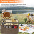 Camping Utensil Bag, Knife Roll Bag for Chefs Canvas Roll Up Culinary Bag Tableware Storage Hanging Bag Multi-purpose Knife Cover for Cooking, Cam...
