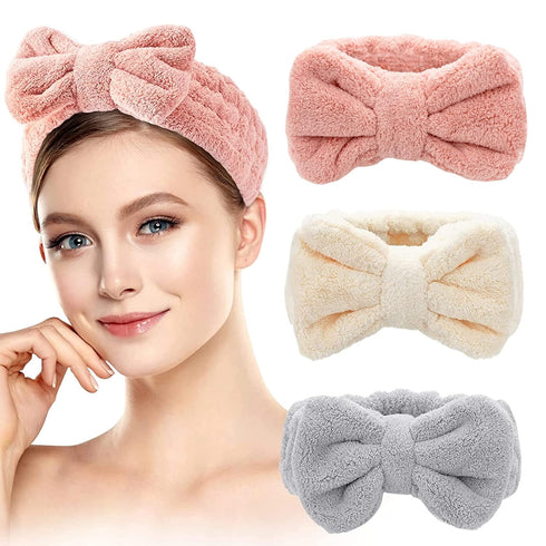 3PCS Headbands for Women Skincare Headband Spa Headband for Washing Face Makeup Headband Mothers Day Gifts Headbands for Girls Face Wash Headband ...