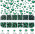 2000 Pieces Flat Back Gems Rhinestones 6 Sizes (1.5-6 Mm) Round Crystal Rhinestones with Pick up Tweezer and Rhinestones Picking Pen for Crafts Na...