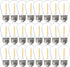 FLSNT 24 Pack LED S14 Replacement Light Bulbs, Shatterproof Waterproof 1W Outdoor String Light Bulbs, E26 Regular Base, 2200K Warm White, CRI80, N...
