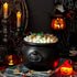 JOYIN Halloween Large Black Cauldron 7.5'', Halloween Witch Cauldron Pot, Candy Kettle, Pot and Bucket, Candy Cauldrons Holder for St. Patricks Pa...