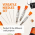 VONEEDL 35 PCS Large Eye Sharp Hand Sewing Needles 4 Assorted Sizes - Easy Threading Embroidery Needles - Perfect for Quilting, Crafting, Darning,...