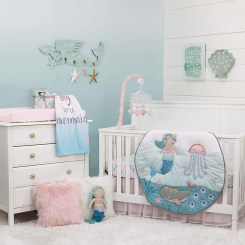 NoJo Sugar Reef Mermaid Super Soft Changing Pad Cover...