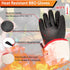 BBQ Gloves - 1472°F Thicken Heat Resistant Gloves w/S-Hook 14 in Kitchen Oven Mitts Waterproof Grill Gloves Oil Resistant Grilling Gloves Cooking ...