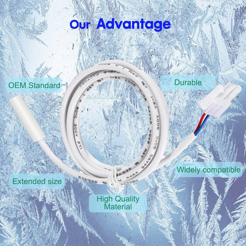 Refrigerator thermistor PTS36-0 Compatible with Dometic Refrigerator Models Such as Dometic RM2652/RM1350/RM2351/RM2354/RM2454(2 Pack)...