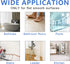Supkiir Bathtub Non Slip Stickers, 24 PCS Anti Slip Adhesive Shower Treads with Scraper for Bath, Tub, Shower, Pool, Stairs, Ladders, Kitchen, 15’...