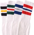 Mens Classic Three Stripe Sports Tube Socks Size 13-15 (4-Pairs)...
