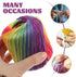 1 Roll 133M Color Segment Dyed Gradient Cotton Yarn DIY Thread Hand Crocheted Scarf Hat Shawl Line Material for Hand Knitting DIY Sweater Blanket ...