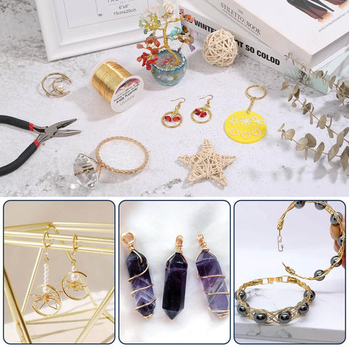 Anezus 18 Gauge Jewelry Wire for Jewelry Making, Anezus Craft Wire Tarnish Resistant Copper Beading Wire for Jewelry Making Supplies and Crafting ...