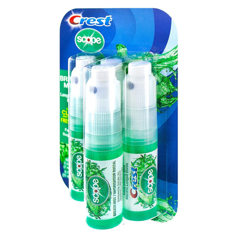 Crest Scope | One 4-Pack of Mint Breath Mist Sprays (4 Total Sprays) - 0.24 ounce (7mL) - Made in an FDA Audited USA Facility...