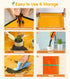 Repotting Mat for Indoor Plants Transplanting, 27 Inches Waterproof Potting Mat Foldable PE Gardening Mat Tray Gift for Plant Lovers - Orange...