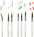 Best Model Miniature Paint Brushes - Small Detail Paint Brush Set - 7 pcs Model Paint Brushes for Miniature Painting, Fine Detailing – Tiny, Mini,...