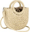 Rattan Handmade Straw Tote Handbag Beach Shoulder Bag Summer Beach Rattan Bag Straw Bag...