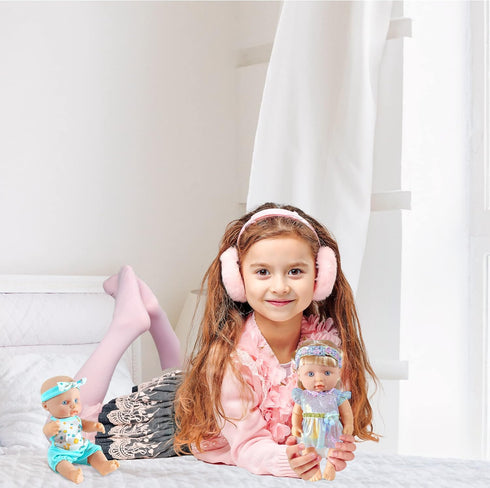 19Pcs 8-10-inch-Doll-Clothes-Accessories Baby-Doll-Clothes Costumes Outfits Christmas Birthday Gift for Little Girl...
