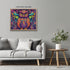 Posterizer 1 pcs- psychedelic funky hippie colorful owl print 3-Abstract & Modern Art-Fantasy & Fiction Art- Living Room Bedroom Decor- unframed w...