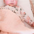Crane Baby Muslin Swaddle Blanket, Soft Cotton Lightweight Nursery and Stroller Blanket for Baby Boys & Girls, Desert Rose, 30" x 40"...