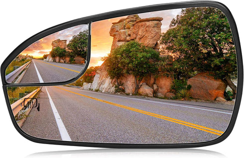 Driver/Left Side Power Heated Mirror Glass Fits for Ford Fusion 2013 2014 2015 2016 2017 2018 2019 2020 Replacement for DS7Z17K707F DS7Z-17K707-F...