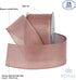 Royal Imports Metallic Christmas Ribbon Wired, Rose Gold, 2.5"(#40) Holiday Design for Bow Making, Gift Wrapping, Wreaths, 25 Yd Roll (75 FT Spool...