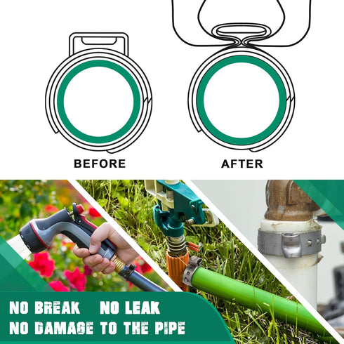 150 Pack 3/8 Inch Pex Clamps,304 Stainless Steel Pex Cinch Clamps Stepless Pex Crimp Rings PEX fittings Pinch Clamps,Single Ear Hose Clamps for Pe...